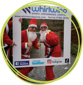Whirlwind Sports are community partners for Santas on the Run goes freestyle
